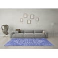thumbnail image 3 of Ahgly Company Machine Washable Indoor Rectangle Medallion Blue Traditional Area Rugs, 8' x 12', 3 of 4