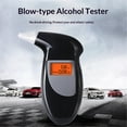 thumbnail image 2 of Battery-powered Breathalyzer Keyring Digital Alcohol Detector Portable Breath Analyser with Audible Alert, LCD Screen and Replacement Mouthpiece for Personal Use G/Black..., 2 of 5