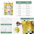 thumbnail image 6 of Farmhouse Sunflowers Balloon Curtains for Living Room/French Door, Country Cow Black Plaid Checkered Tie Up Curtains 63 Inch Length Energy Saving Kitchen Curtains Shades for Windows 42"x63", 6 of 8