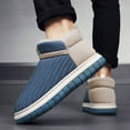 thumbnail image 2 of Men's Slippers Comfortable Thick Sole Warm Footwear for Autumn and Winter Fashionable Couple Design, 2 of 9