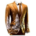 thumbnail image 1 of Men's & Suit Jackets Boho Retro Ethnic Style Two Button Open Front Business Casual Jacket for Men, 1 of 3