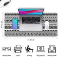 thumbnail image 5 of Long Mouse Pads for Desk,Black Geometric Triangle Striped Pattern Desk Mats on Top Of Desks, Desk Mouse Pad Extra Large with 3mm Non-Slip Base and Stitched Edge for Gaming,Office,Work,Home 35.4"x15.7", 5 of 6