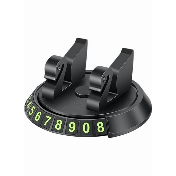 360° Car Dashboard Temporary Parking Number Plate & Phone Navigation Holder - Universal Fit for All Smartphones