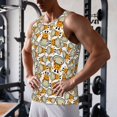 thumbnail image 6 of Haiem Giraffes Head Men Workout Tank Top Gym Bodybuilding Sleeveless Muscle T Shirts Athletic Tank Breathable Workout Shirt-Large, 6 of 8