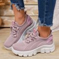 thumbnail image 2 of Women's Slip on Walking Shoes Wide Cushion Running Tennis Shoes with Arch Support Non Slip Sole Nursing Workout Gym Athletic Fashion Sneakers Pink Size 10.5, 2 of 6