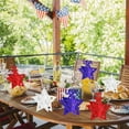 thumbnail image 6 of SLYNSHome 250th Anniversary 6Pcs Stars Table Decor Glitter Red White Blue Patriotic Star Tiered Tray Decor Fourth of July Independence Day Decoration, 6 of 9