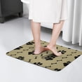 thumbnail image 4 of Paw Prints and Bones Flannel Non Slip Door Rugs,Washable Door Mats Indoor,Decorative Door Mats,Dirt-Resistant and Absorbent Doormat for Entrance,Bedroom,Kitchen,Bathroom,31.5x17in(80x43cm), 4 of 4
