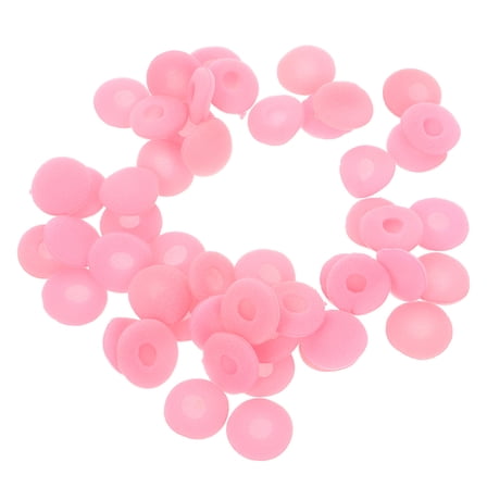 Hemoton 100pcs Replacement Ear Tips for Ear Buds Headsets Earphones Accessories Soft Earbuds Ear Bud Pad Cushions Replace Sponge Covers for Headphones Pink
