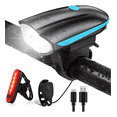 thumbnail image 1 of Luz Bicicleta Recargable Delantera Y Traser Y Claxon Teker Xtellar Negro, 1 of 4