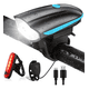 thumbnail image 1 of Luz Bicicleta Recargable Delantera Y Traser Y Claxon Teker Xtellar Negro, 1 of 4