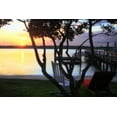 thumbnail image 2 of Hausenflock, Alan 32x23 Gold Ornate Wood Framed with Double Matting Museum Art Print Titled - Sunset on Shinn Creek II, 2 of 4