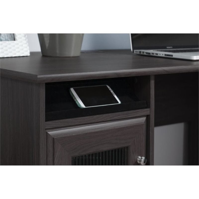 Bush Furniture Cabot L Shaped Desk With Hutch In Heather Gray