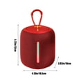 thumbnail image 3 of Nkmbld Waterproof Portable Speaker Colorful Wireless Fabric Bluetooth Speaker Outdoor Portable Handheld Subwoofer RGB Color Light Card Insertion, Red, 3 of 8