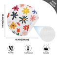 thumbnail image 4 of Colorful Flowers Pattern 15.4in Diameter PVC Plate Mat, Heat-Resistant and Cuttable, Kitchen Decor, 4 of 7