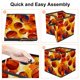thumbnail image 4 of Caja de juguetes plegable con asa y diseño de baloncesto, 27,5 x 26,7 x 27,9 cm, gran capacidad, 4 of 6