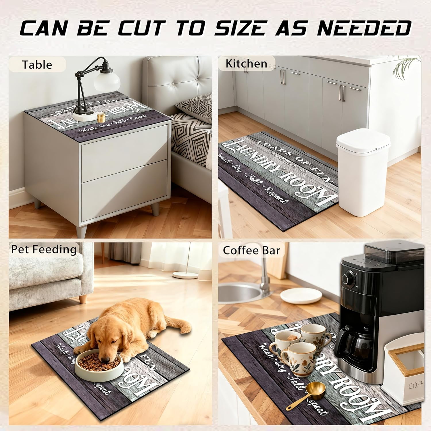 Washer and Dryer Covers for the Top 23.6" X 19.7", Washer and Dryer Top Protector Mat, Non Slip Washing Machine Dust Cover Pad for Laundry Room Kitchen Home Decor