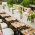 thumbnail image 4 of Black Yellow Sunflower Cloth Napkins, Summer Botanical Farmhouse Floral Washable and Reusable Dinner Napkins Set of 4, Table Napkin for Kitchen Party Birthday Wedding Hotel Housewarming 20"x20", 4 of 9