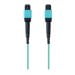 UPC: 0745883636938 | Belkin 1M MTP to MTP MPO Fiber Optic Cable 40GB Aqua 50/125 OM3 Plenum – patch cable – 3.3 ft