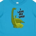thumbnail image 4 of Inktastic I Love My Dad with Baby and Daddy Brontosauruses Boys or Girls Baby T-Shirt, 4 of 5