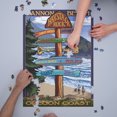 thumbnail image 3 of Cannon Beach, Oregon, Destinations Sign (1000 Piece Puzzle, Size 19x27, Challenging Jigsaw Puzzle for Adults and Family, Made in USA), 3 of 4