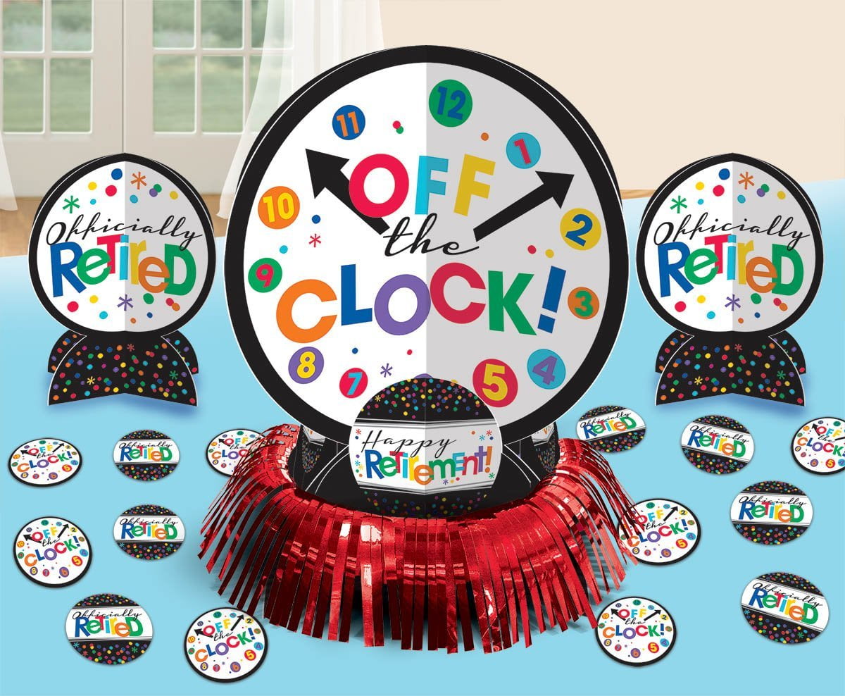Amscan FunFilled Retirement Party "Off the Clock!" Table Decorating