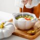 thumbnail image 5 of ¡Liquidación! Recipientes para almacenar alimentos Lssam, cuencos de calabaza para horno, ollas de cerámica con forma de calabaza para cocinar, olla holandesa de calabaza con tapa, mini tazones de, 5 of 8