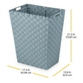 thumbnail image 4 of Whitmor Woven Strap Laundry Hamper-Blue, Adult Use, 4 of 4