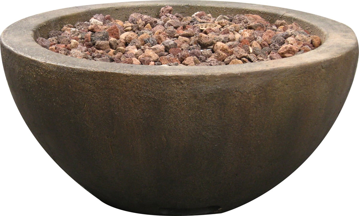 Bond Manufacturing 28" Bowl 50000 BTU Propane Concrete Finish Stainless Steel and Magnesium oxide Fire Pit