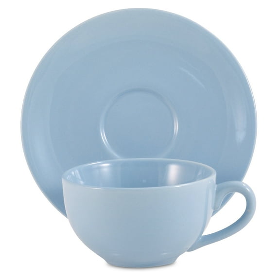 Amsterdam Tea Cup & Saucer - Ceramic Powder Blue