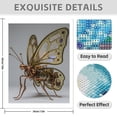 thumbnail image 3 of Diamond Art Kit for Adults, Steampunk Mechanical Butterfly Diamond Painting for Adults Beginners, 5D DIY Diamond Art Painting Kits, Colorful Diamond Painting Craft for Home Decor 12x16 Frameless, 3 of 7