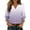 Purple, variant on Sexlip Womens Ombre Print Button Down Blouse 3/4 Sleeve Design Breathable Fabric Relaxed Silhouette for Office Wear Blue L
