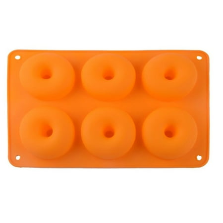 

Silicone Donut Baking Pan Morease Silicone Donut Molds Donut Baking Tray with 6 Cavity Ideal for Cake Biscuit Bagels and Muffins