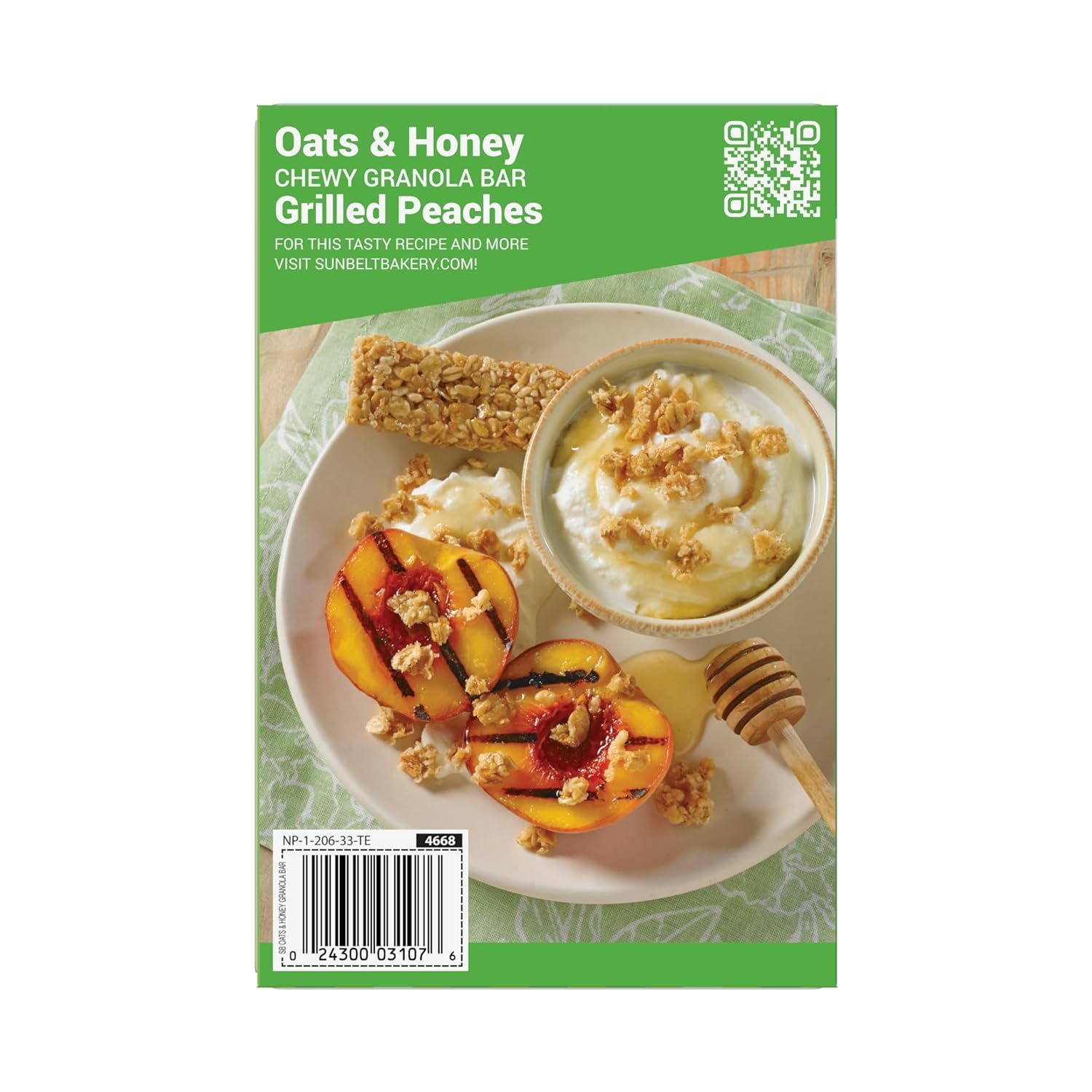 Sunbelt Bakery Oats & Honey Chewy Granola Bars, 80-1.0 OZ Bars (8 Boxes)