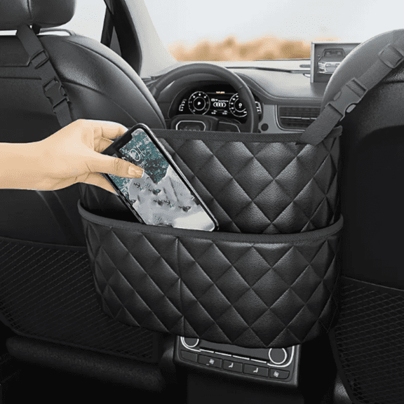 [Car Storage | Organizer] Car seat storage container with wallet and extra rear pocket | Perfect for car storage and organization