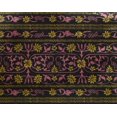 thumbnail image 4 of oneOone Georgette Viscose Fabric Leaves & Floral Block Decor Fabric Printed BTY 42 Inch Wide, 4 of 4