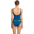 thumbnail image 2 of Women's Robin Piccone 231726 Aubrey Side Adjustable Tankini Swim Top (Pacific M), 2 of 2