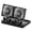 Black, variant on 2026 Portable Fan USB Rechargeable/Solar Ventilator Power 180° Wide Angles Design Air Circulation Fan Solar Ventilation Fan