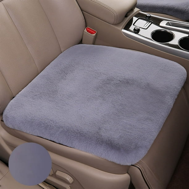 Cojín de Asiento de Felpa para Coche Qby241016004 | Protección Contra El Frío Multicapa Cálida | Tejido Suave y Cómodo | Diseño Antideslizante | Fácil de Limpiar | Compatible con Sedanes, Suv y Monov