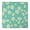 Turquoise Daisy Flower, variant on Light Blue Daisy Flower Pattern Square Fitted Tablecloth with Elastic Edge,Square Table Cover,Washable Elastic Table Cover for Home Kitchen Party Decor 34"x34"