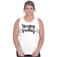 thumbnail image 3 of Happy Friday Weekend Vibes Fun TGIF Tank Top Tee Shirt Women Brisco Brands S, 3 of 5