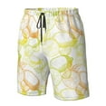 thumbnail image 6 of Uemuo Lemon Potatoes Pattern Men's Swim Trunks Hawaiian Beach Bathing Suit Swimsuits Beach Quick-Dry Shorts with Pockets-XX-Large, 6 of 9