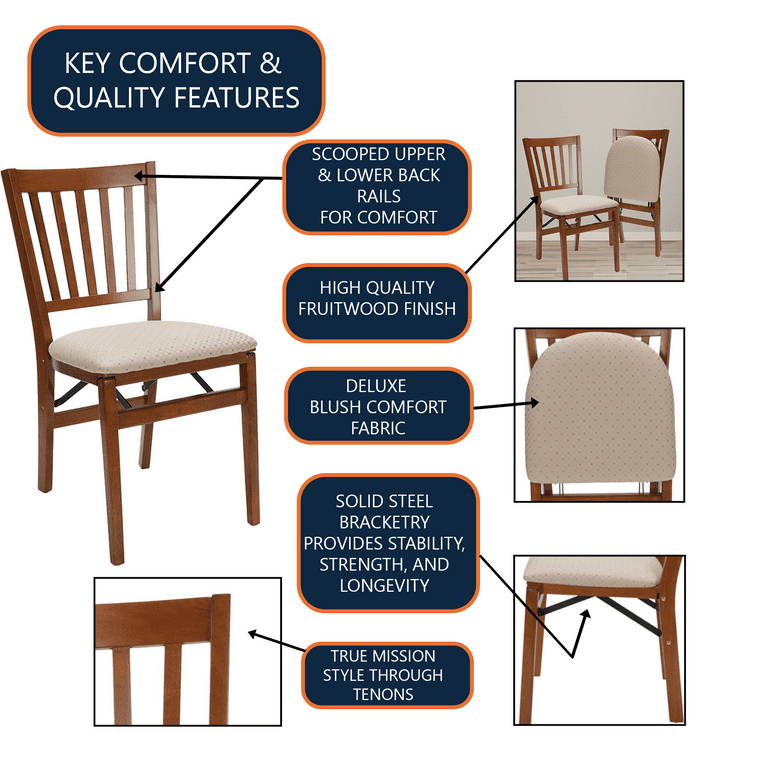 Stakmore School House Folding Hardwood Chair Fruitwood 2 Pack Walmart