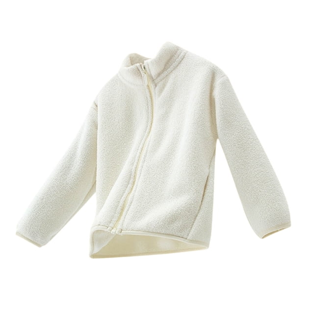 Vestes pour Filles Col Montant Manches Longues Poche Fermeture Éclair Chaud Hiver