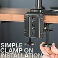 thumbnail image 7 of VIVO Black Quad Monitor Mount, 2 Pneumatic Arms + 2 Fixed, 4 Screens up to 32", 7 of 7