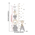 thumbnail image 2 of Adhesivo de pared con gráfico de altura para niños, adhesivo de pared con gráfico de altura para niños, animales del bosque, adhesivo mural extraíble para pared para decoración de, 2 of 5