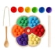 thumbnail image 4 of Tablero de madera con clavijas de , juego educativo de clasificación de colores, juego de mesa, juguetes de de habilidades motoras, 4 of 9