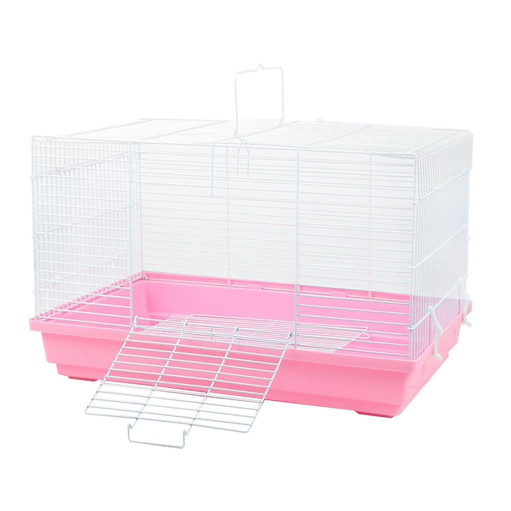 EHJRE Portable Hamster Cage Habitat with Handle Bed Nest House Travel Cage for Rabbit, Guinea Pig, Gerbil Rats, Squirrel, Mice, Small Animal