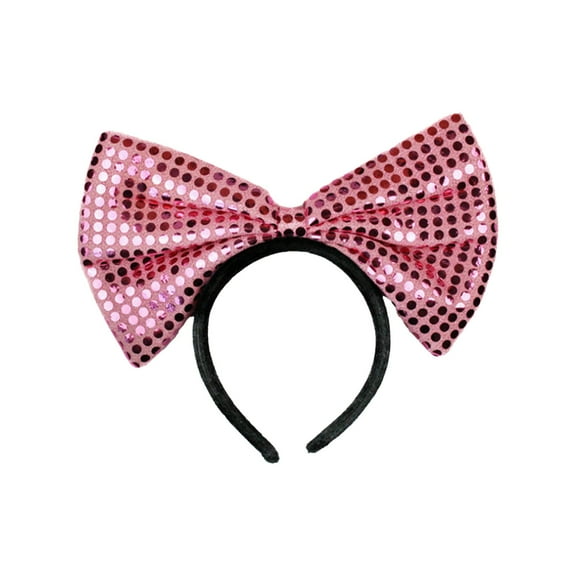 Bdday Party Headdress Performance Supplies Princess Sequins Big Bow Hair Bands Headbands