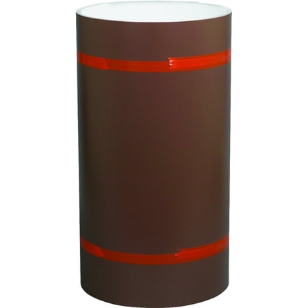 Amerimax 69120 Trim Coil, 50 ft L, 0.018 Gauge, Aluminum, Brown/White, Painted