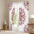 thumbnail image 3 of jejeloiu Vintage Hippie Boho Blackout Curtains Set of 2 (52x84 Each),Retro Aesthetic Paisley Window Curtains,Red White Curtains and Drapes For Girl Boys,Microfiber Bedroom Decor, 3 of 6